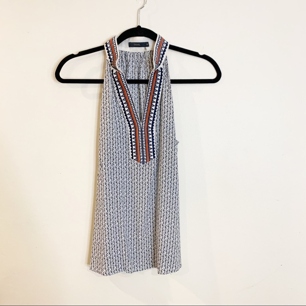 THML - Halter Style Printed Top - Medium